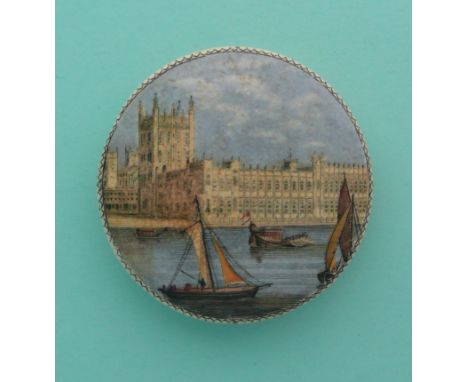 The Houses of Parliament (184)(potlid pot lid pratt prattware)