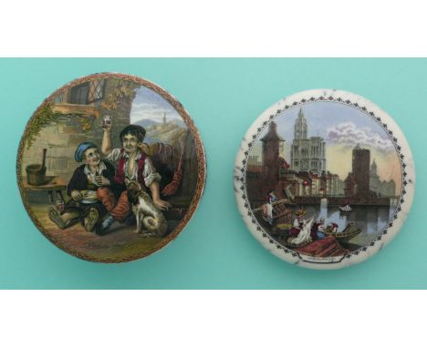 The Queen God Bless Her (319) black mottled flange, restored rim chips, complete with matching base and Strasburg (331) (3)(p