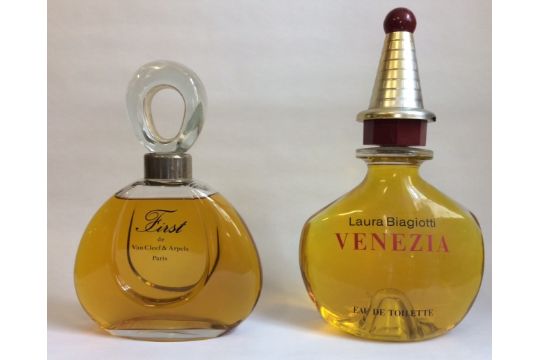 DISPLAY PERFUME BOTTLES Glass & Amber Vintage Factice Fragrance