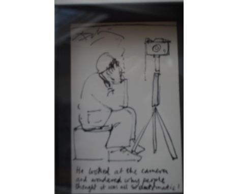 Cased Harold Riley print 