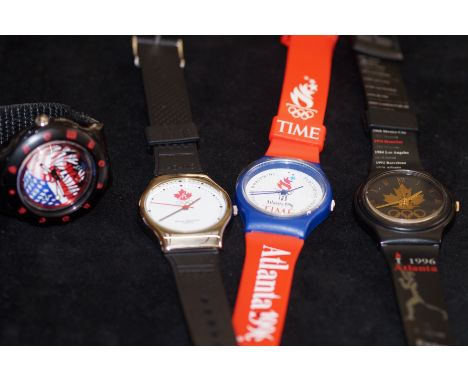 4 Swatch watches to include 1996 Olympic games swatch watch  