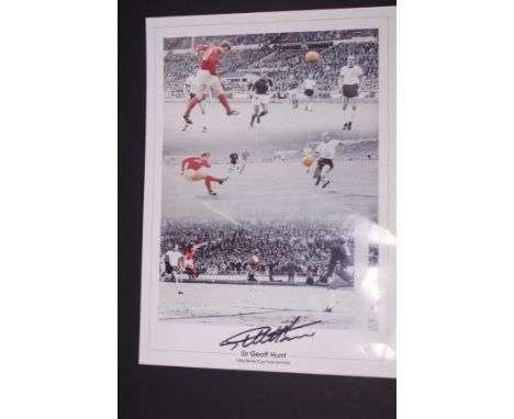Signed Geoff Hurst print 