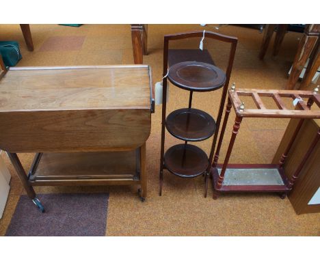 Hostess trolley, cake stand &amp; stick stand 