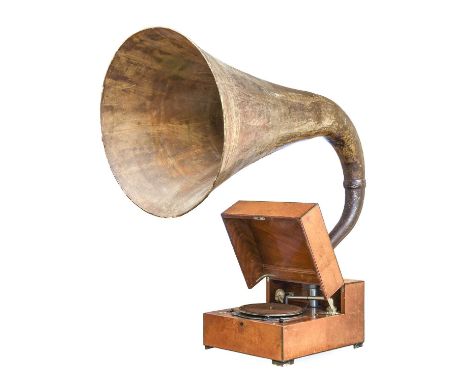 A Fine EMG Mark XB Gramophone with 4-spring EMG tri-spoke nickel-plated soundbox for fibre needles, Garrard electric motor, 2