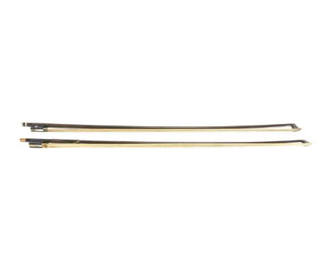 Violin Bow Stamped 'Vuillaume'  length excluding button 728mm. 65g; together with another box stamped 'E Todt' (2)