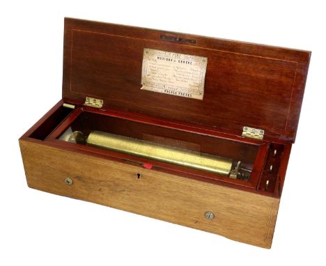 A Good Early Lever-Wind Musical Box Playing Six Airs, By Nicole Frères ser. no. 41290, Gamme no. 2311, playing a nice selecti