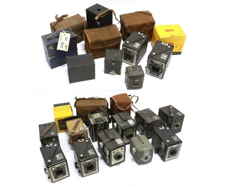 Various Box Cameras including various Six-20, Hawkeye, Baby-Box, Coronet Captain, Twenty-20, Brownie Model C and D and others