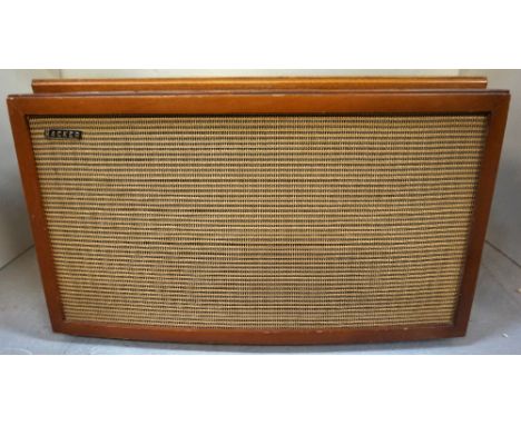 HACKER SERENADE RADIO GRAMOPHONE in a teak case, with operating instructions and original receipt from March 1965 