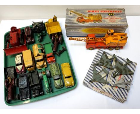 LARGE COLLECTION OF 1950/60s 'DINKY TOYS' MODEL VEHICLESincludes a Jaguar Mark X, Nash Rambler, Austin Taxi, Foden Tankers, N