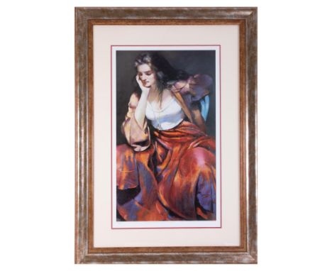 Robert Lenkiewicz (1941-2002) 'Esther with Silver Locket' limited edition print 148/500, with embossed signature, also Esther