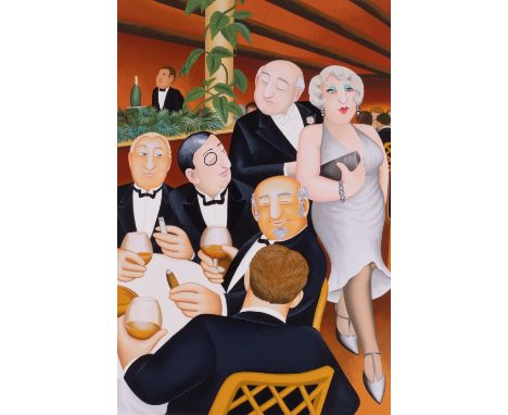 Beryl Cook (1926-2008) 'The Baron Entertains' signed, edition print, marked 'HC', 65cm x 43cm, unframed.