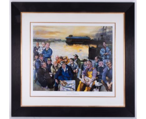 Robert Lenkiewicz (1941-2002) 'The Barbican Fisherman 2000' signed limited edition print 49/250, 46cm x 60cm, with certificat