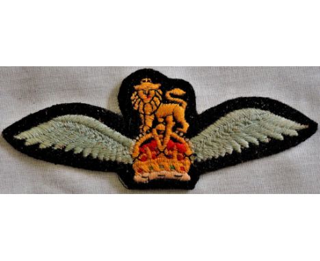 Army Air Corps other ranks Pilots wings, VF  