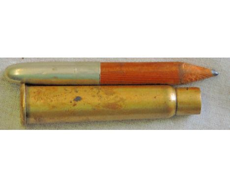 WWI Princess Mary's Gift Tin Bullet Pencil, this came with the gift tin as part of its contents and are now fairly scarce. It