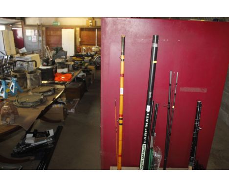 A Martin James three piece fishing rod 
