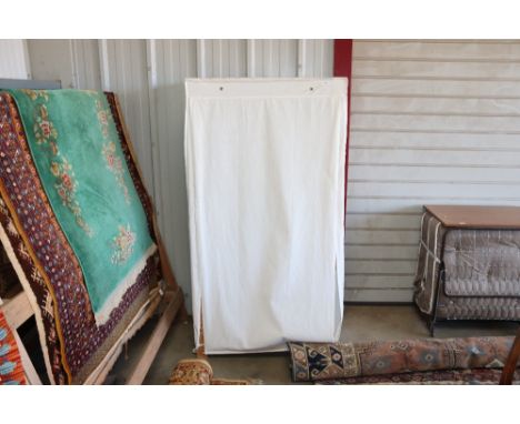 A portable wardrobe and a Victorian mahogany dining chair
