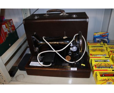 A Singer sewing machine sold as a collectors item