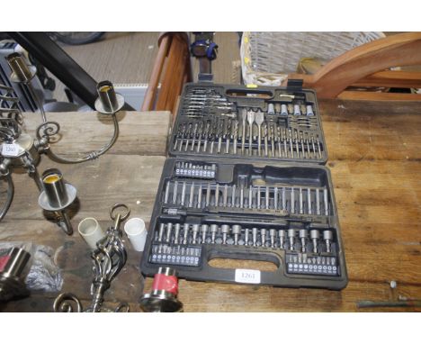 A screwdriver and drill bit set