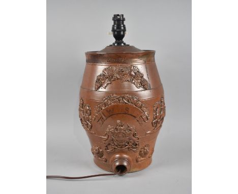 A Late 19th Century Two Gallon Water Purifier Decorated in Relief with Royal Crest, Lion Mask, Fruiting Vines and Knights on 