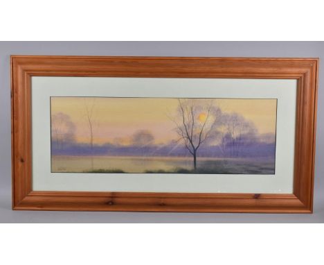 A Framed Watercolour by Nick Grant 2001, Depicting Park Scene, 68.5x23cms 