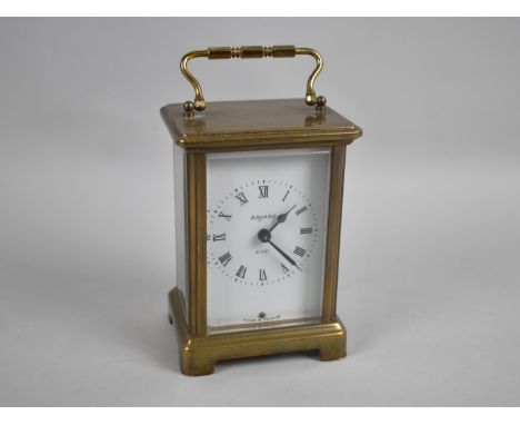 A Mid 20th Century French Brass Carriage Clock, White Enamel Dial Inscribed Bayard, 8 Day Movement, Working Order, 14cms High