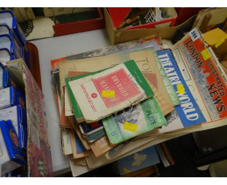 A parcel of ephemera including London Illustrated News, sundry vintage public service publications etc