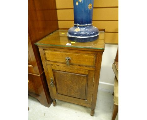 A vintage polished night cabinet