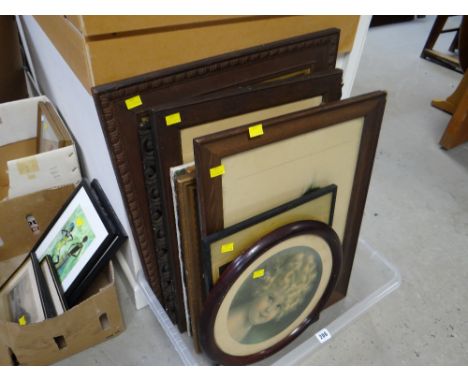 A box of vintage pictures
