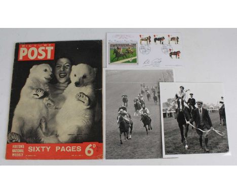 Lester Piggott (1935-2022), an edition of Picture Post dated 29th March 1952 which features a three page article titled The B