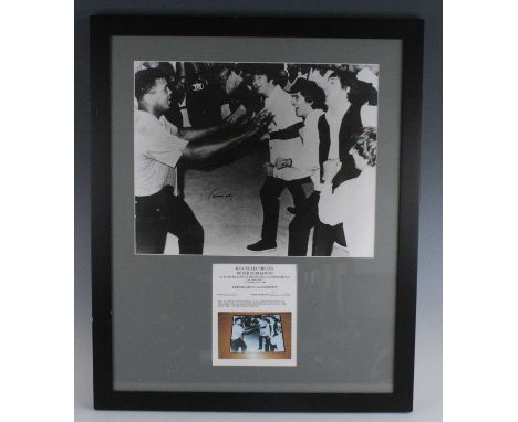 Muhammad Ali (1942-2016), American Boxer and Former World Heavyweight Champion, a 39 x 49cm black and white print of as then 