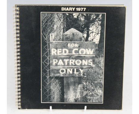 Steve Harley + Cockney Rebel, Recent black and white photographs by Linda McCartney 1977 ring binder diary, with hand written