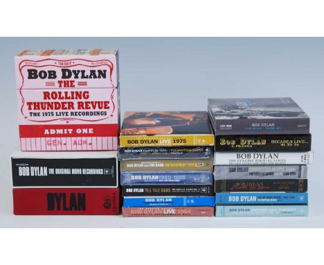 Bob Dylan, a collection of CD sets to include Decades Live... '61 to '94, The Genuine Bootleg Series The First, Second And Th