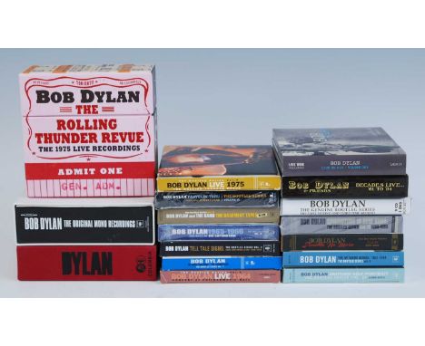 Bob Dylan, a collection of CD sets to include Decades Live... '61 to '94, The Genuine Bootleg Series The First, Second And Th