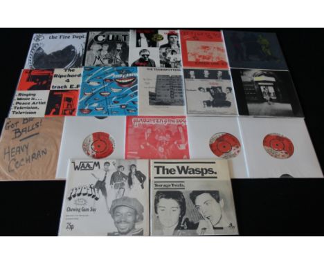 UK PUNK - Bundle of 15x 7 " singles. Artists include Slaughter and the Dogs, Heavy Cochran, the Fire Dept, Cult Maniax, The L