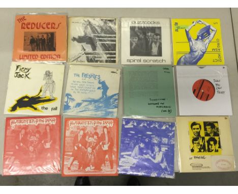 MANCHESTER/NORTH WEST PUNK - Mad selection of 26 x 7" singles and EPs with long deleted sides! To include The Reducers - Limi