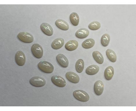 24x Opal Oval Cabochons 5x3mm