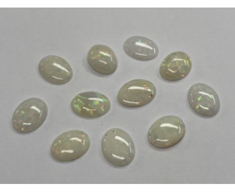 11x Opal Oval Cabochons 8.5x6.5mm 6.07ct