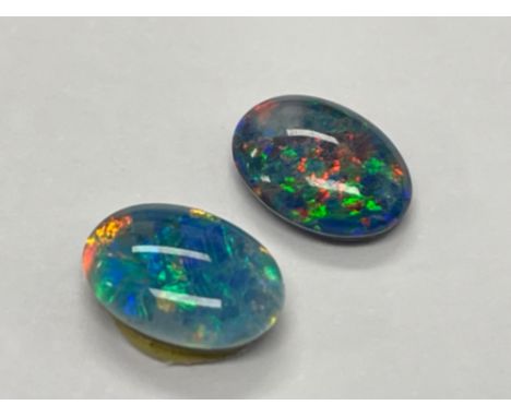 2x Opal Triplets Oval 8x6mm