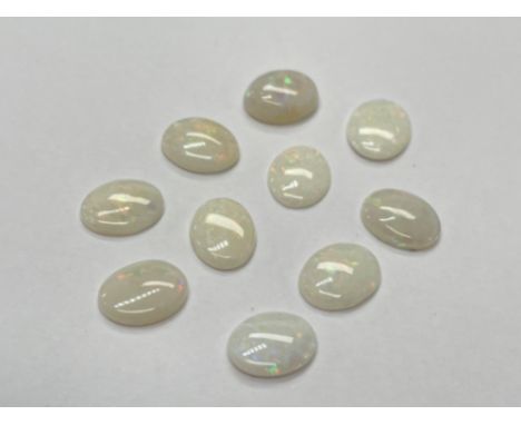 10x Opal Oval Cabochons 9x7mm