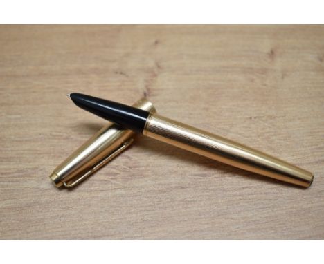A Parker 17 lady aerometric fill fountain pen in rolled gold