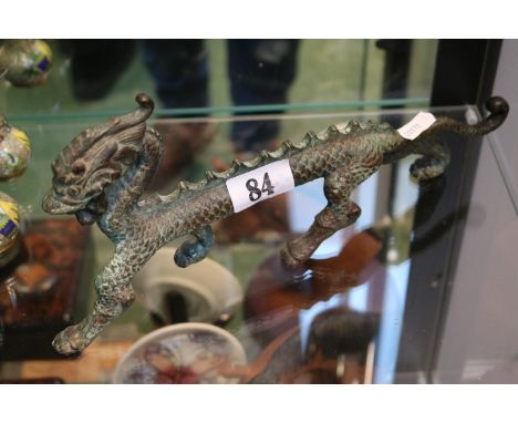 Chinese Bronze Dragon figure 31cm in Length 