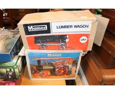 Boxed Mamod Lumber Wagon &amp; Boxed Mamod Steam Engine