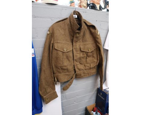 Post War Home Guard Battledress Blouse 1949 Pattern for 5'5' - 5'6'' with Lincoln Imp Cloth Badge 