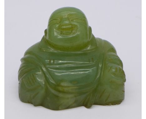 A jade carving of Buddha, height 41mm