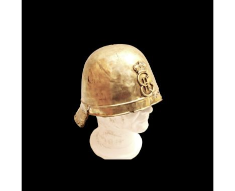 Russian infantry officer's helmet from the beginning of the reign of Catherine II, 1760s. Average condition, needs restoratio