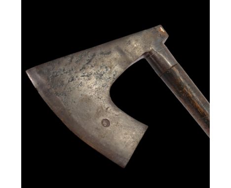 European battle axe. 16th-17th century. Manufacture marks. Length without handle - 24cm