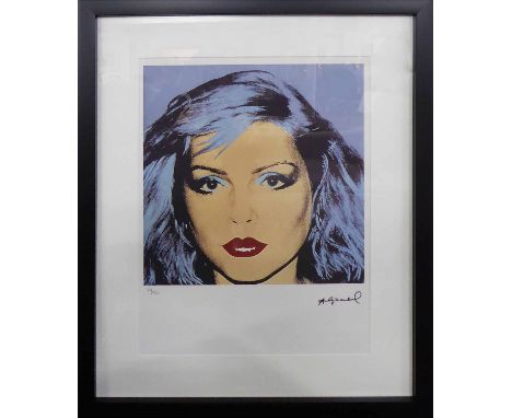 ANDY WARHOL 'Debbie Harry/Blondie' 1980 lithograph, 59/100 from Leo Castelli Gallery, edited by Georges Israel on Arches pape