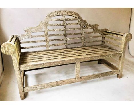GARDEN BENCH, to match previous lot, 170cm W.