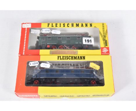 TWO BOXED FLEISCHMANN HO GAUGE D.B. ELECTRIC LOCOMOTIVES, Class 119 (431901) and Class BR 132 (4369), both in good condition 