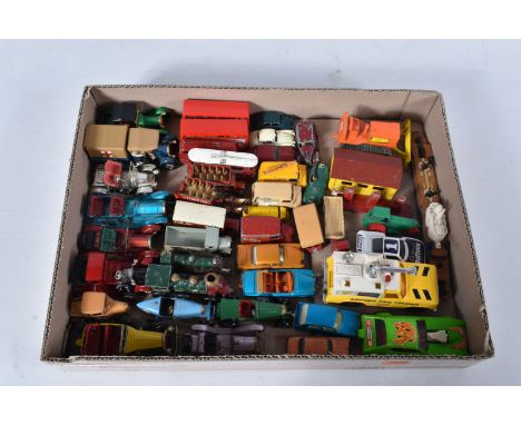 A QUANTITY OF UNBOXED AND ASSORTED PLAYWORN DIECAST VEHICLES, to include early Models of Yesteryear and 1-75 series issues, t